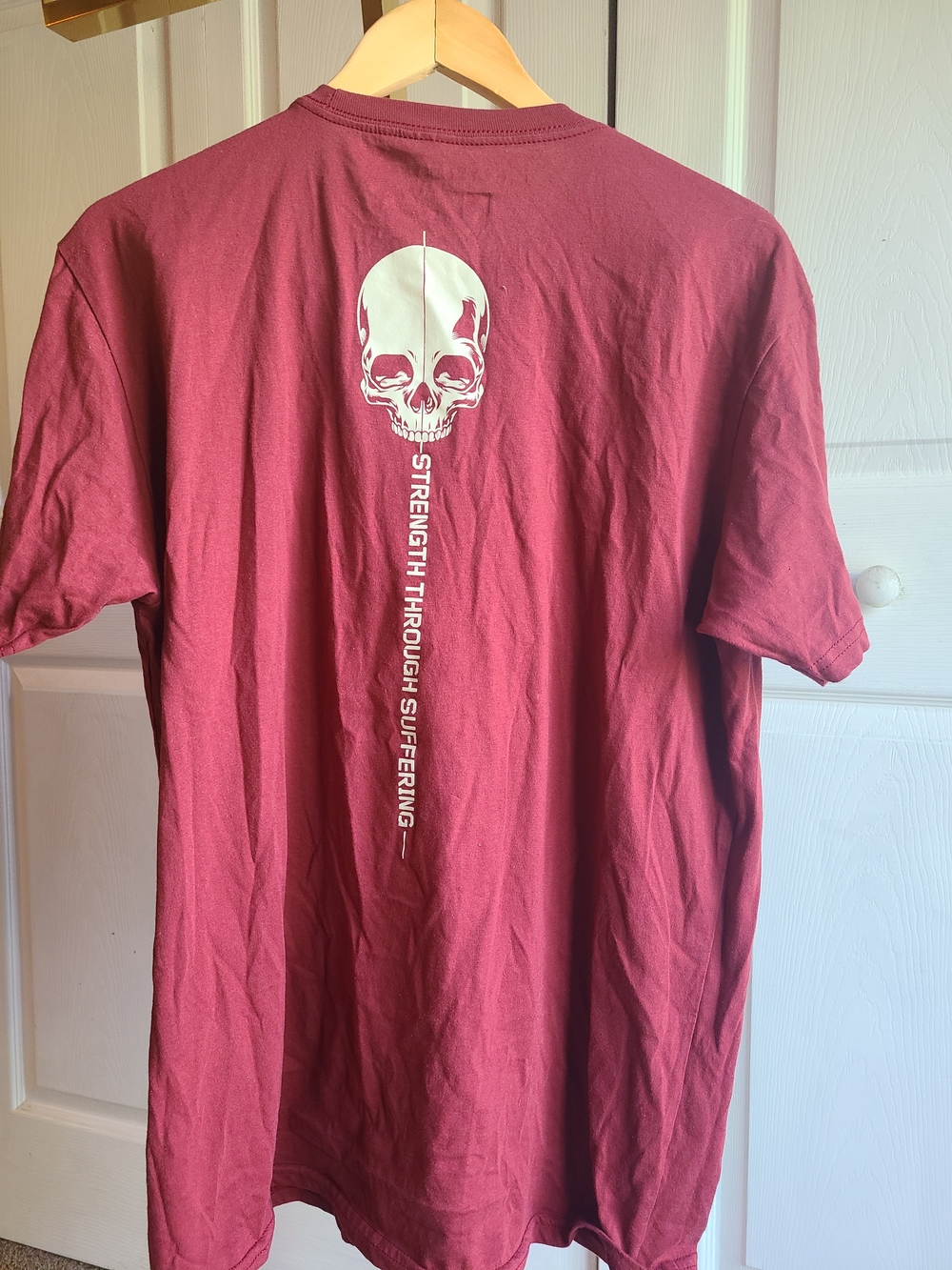 Grunt Style Maroon Short Sleeve Skull Tee